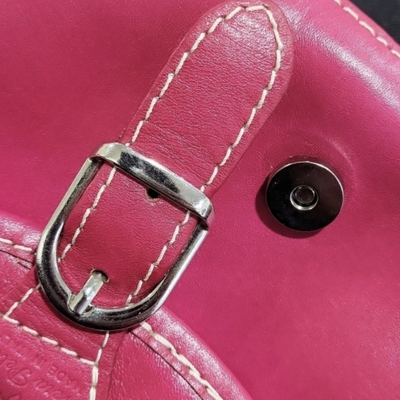 Pink Leather Crossbody Mini Bag - Picture 11 of 14